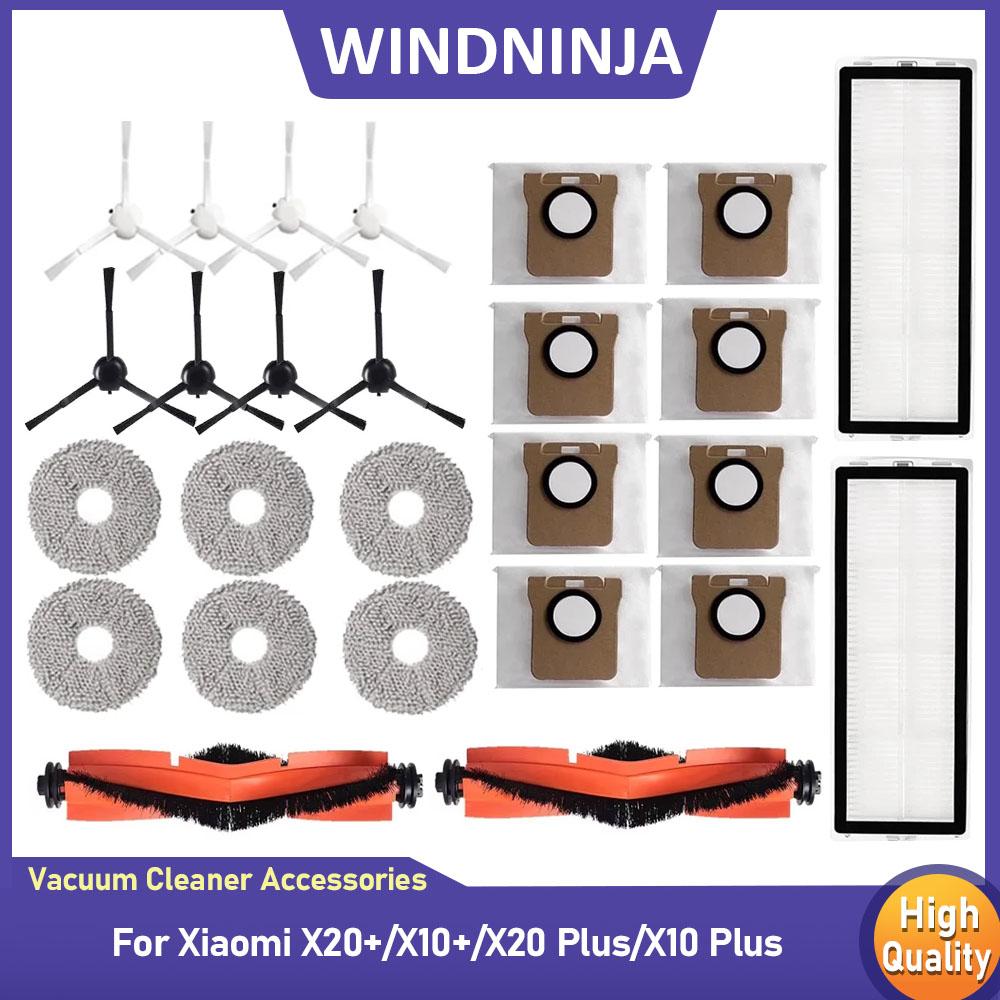 Dust Bag Mop Cloth Accessories For Xiaomi Robot Vacuum X11+/X11+/X11 Plus/X11 Plus Main Side Brush Hepa Filter Replacement Parts