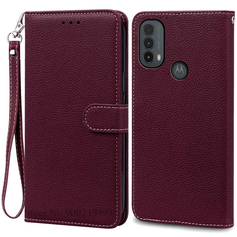 E20 E30 E40 Pouzdro Pro Motorola E20 Pouzdro Peněženka Kožený Vyklápěcí Kryt Pro Motorola Moto E40 E30 E20 Pouzdro Vyklápěcí Knižní Kryt Fundas