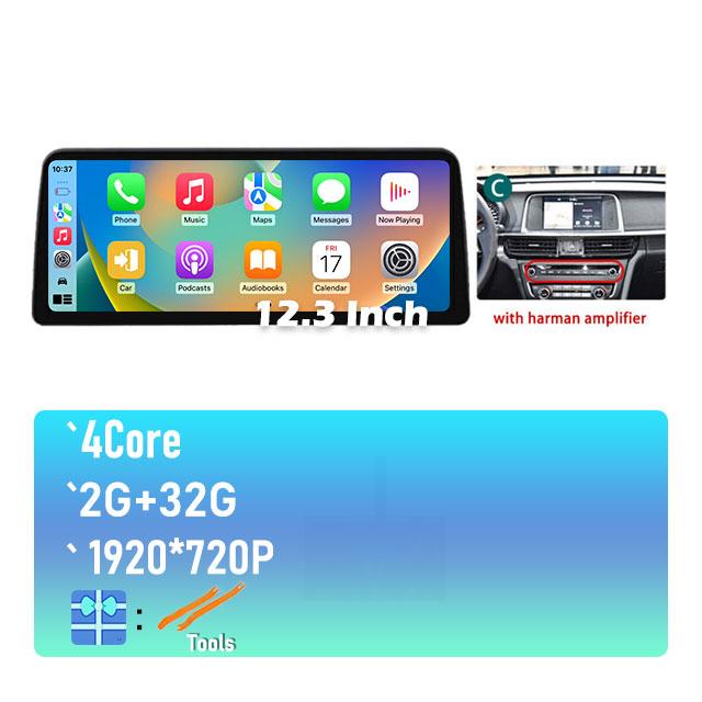 

12,3 для KIA K5 Optima 2015-2019 Android 14 1920*720P 4G LTE BT WIFI Carpaly автомобильный радиоплеер навигация GPS радио мультимедиа