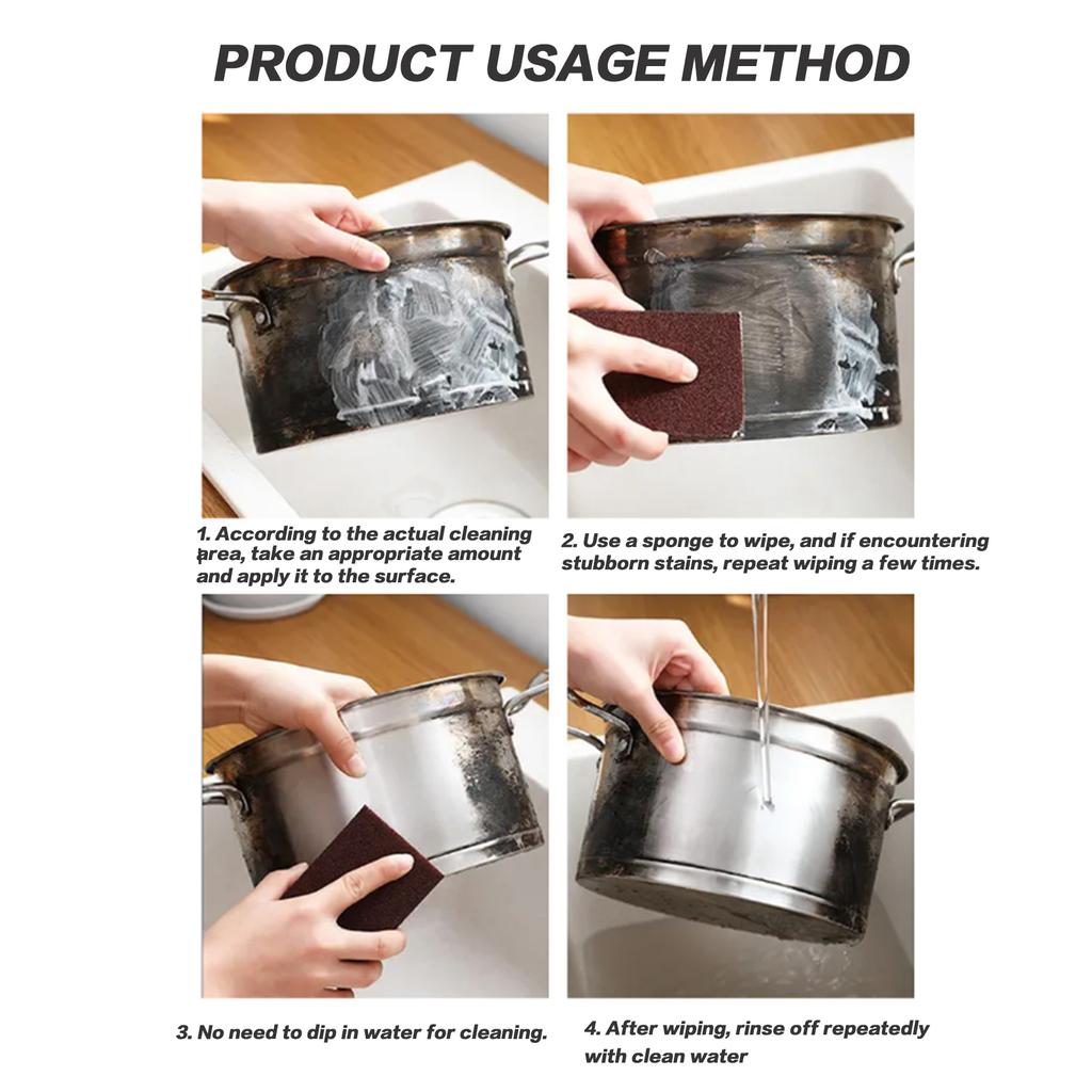 Stainless Steel Cleaning Paste with Non-abrasive Formula Cream Suitable for Household Kitchen