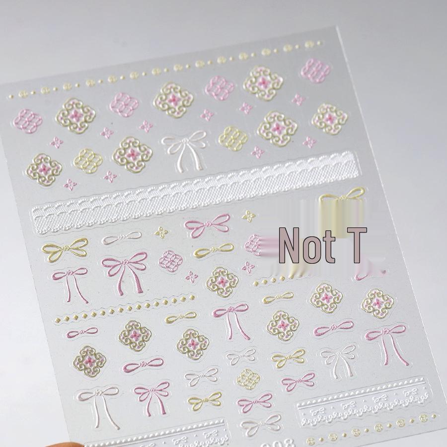 Ferro Fundițe Japoneze Autocolante 3D pentru Unghii M-908: Adeziv mat cu ștanțare la cald