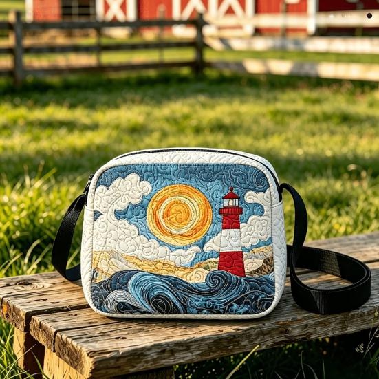 Quilted Crossbody Bag for Women, Adjustable Strap Casual Handbag, Lightweight Portable Travel Purse, Single Shoulder Bag with Zipper