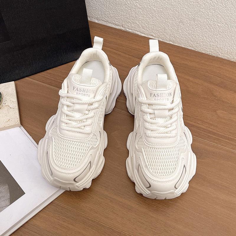 Dad Shoes Women's Ins Spring and Autumn New Super Fire Versatile Student Lightweight Thick-soled Breathable Sneakers