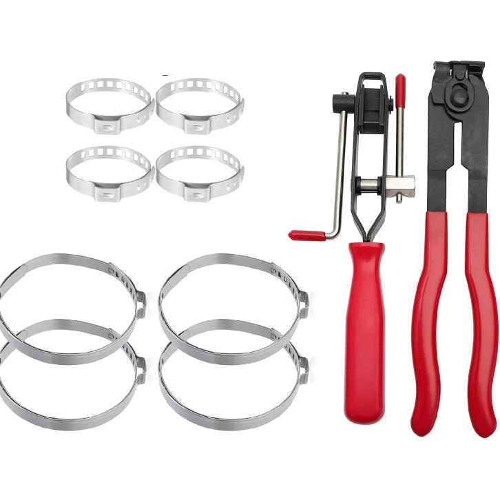 10Pcs CV Joint Boot Clamps Pliers Kit, CV Axle Boot Clamp Pliers Tool, Suitable For Most Cars