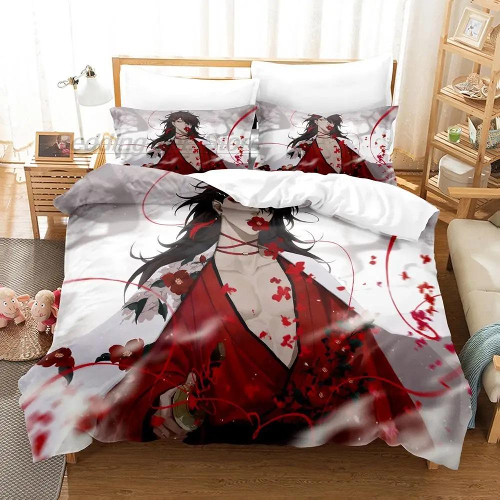 Hololive Vox Akuma Bedding Set Single Twin Full Queen King Size Bed Set Aldult Kid Bedroom Duvetcover Couette Imprimée Enfants