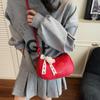 Handbag Women's New Fashionable Solid Color Shoulder Messenger Bag