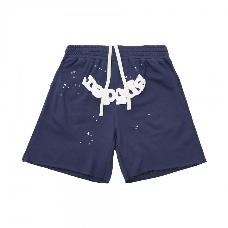 Mens Cotton Short Pants With Embroidered Loose Fit Casual Shorts Outdoor Wear