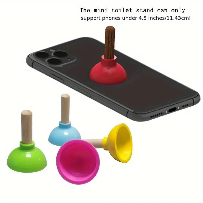 1PCS Personalized Silicone Toilet Plug Mobile Phone Holder Holder Universal Mini Novelty Party Accessory