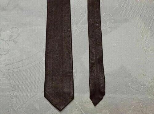Men's Burgundy Dance Stylish High Quality Real Partywear Handmade Leather Neck Tie