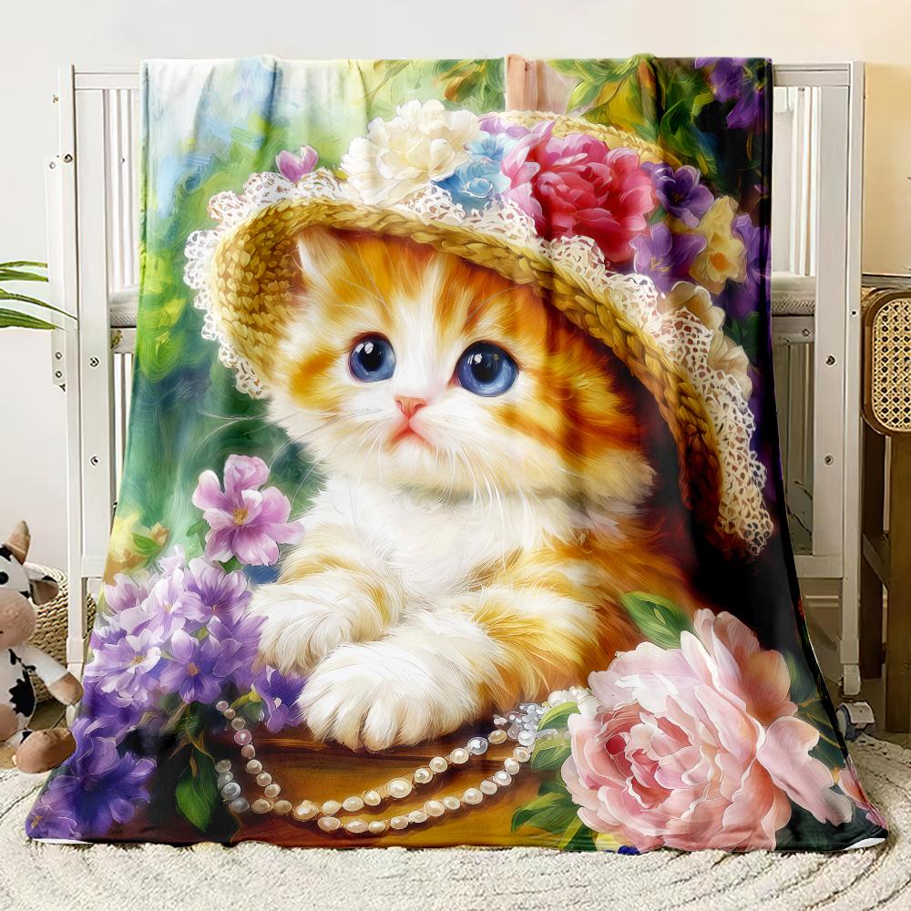 Anime Cute Cartoon Flannel Thin Blanket Bedroom Blanket, Iving Room,sofa Blanket,student Office Nap,camping Trip,children's Gift