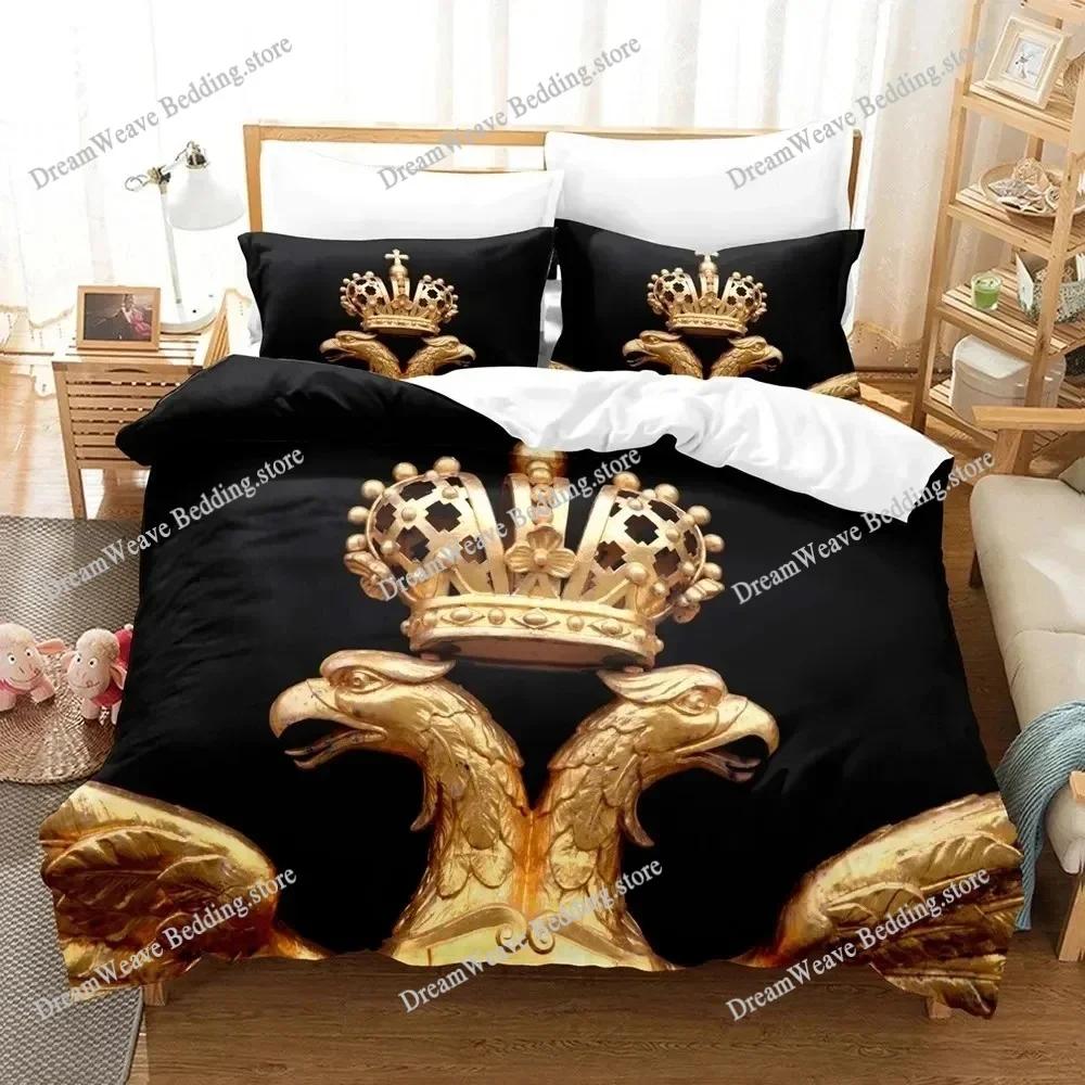 Russian Flag State Insignia Bedding Set Duvet Cover 3d Bedding Fashion Design Decoration King Duvet Cover Set Double Bed Set963