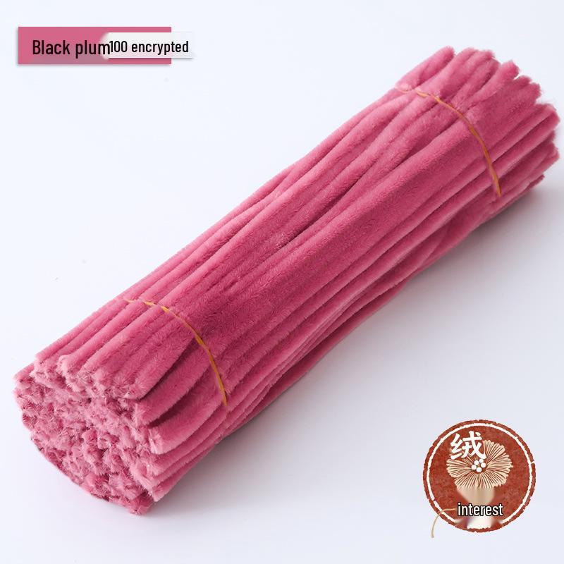Macaron Twist Stick: Encrypted Velvet & Faux Plush Chenille Stems - DIY Mixed Color Craft Pack