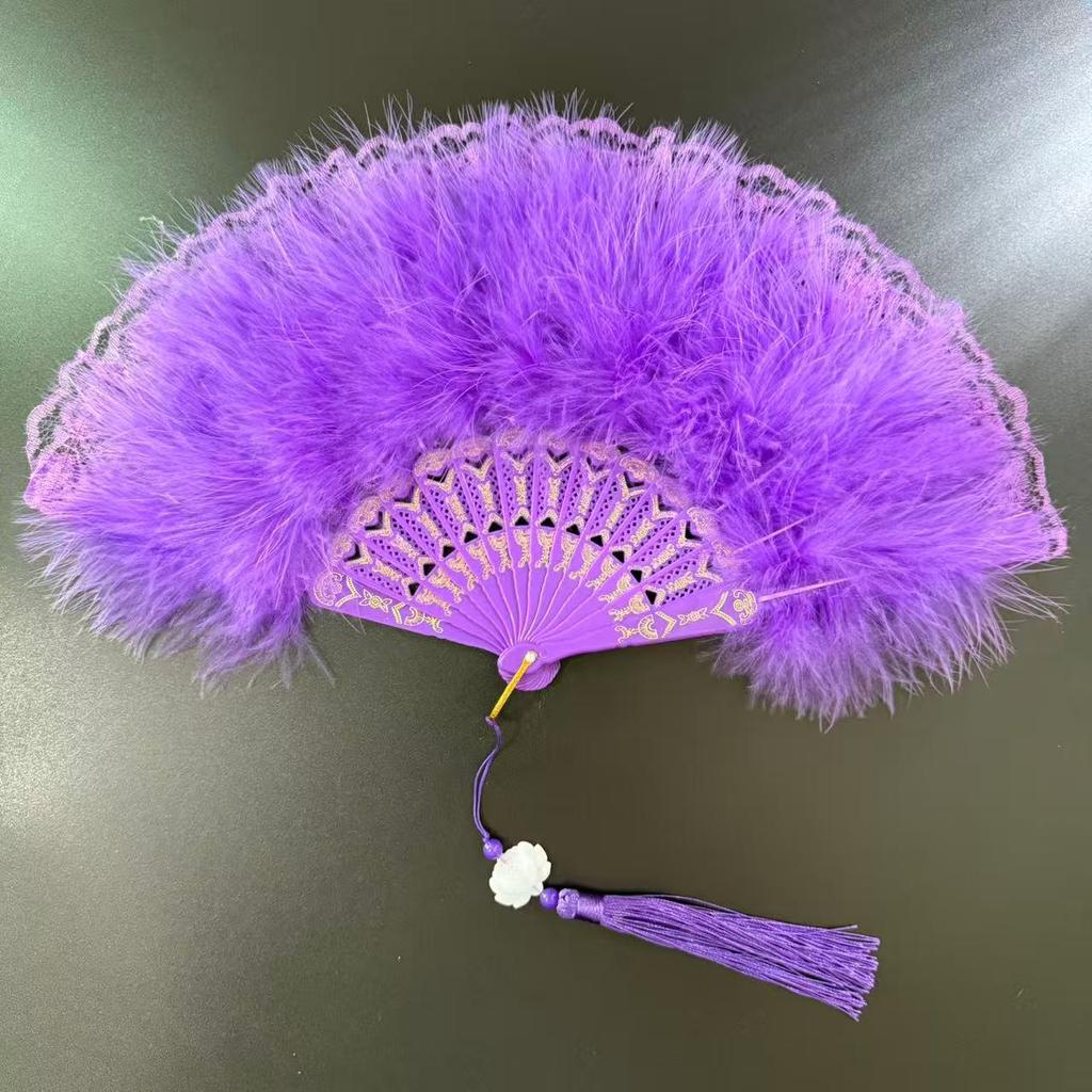 Black Lace Chinese Style Folding Fan for Cheongsam, Lolita, and Hanfu Fashion Shows