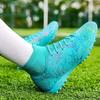New football shoes high top camouflage broken nails children's professional training shoes broken nails factory football shoes