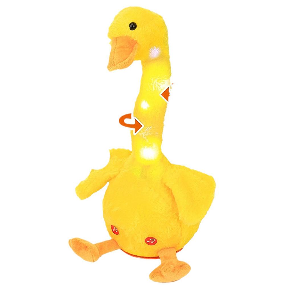 Cute Repeating Talking Duck Children'S Plush Toy Fun Gift Twisting Imitation Talking Dancing Music Recording Toy Educational