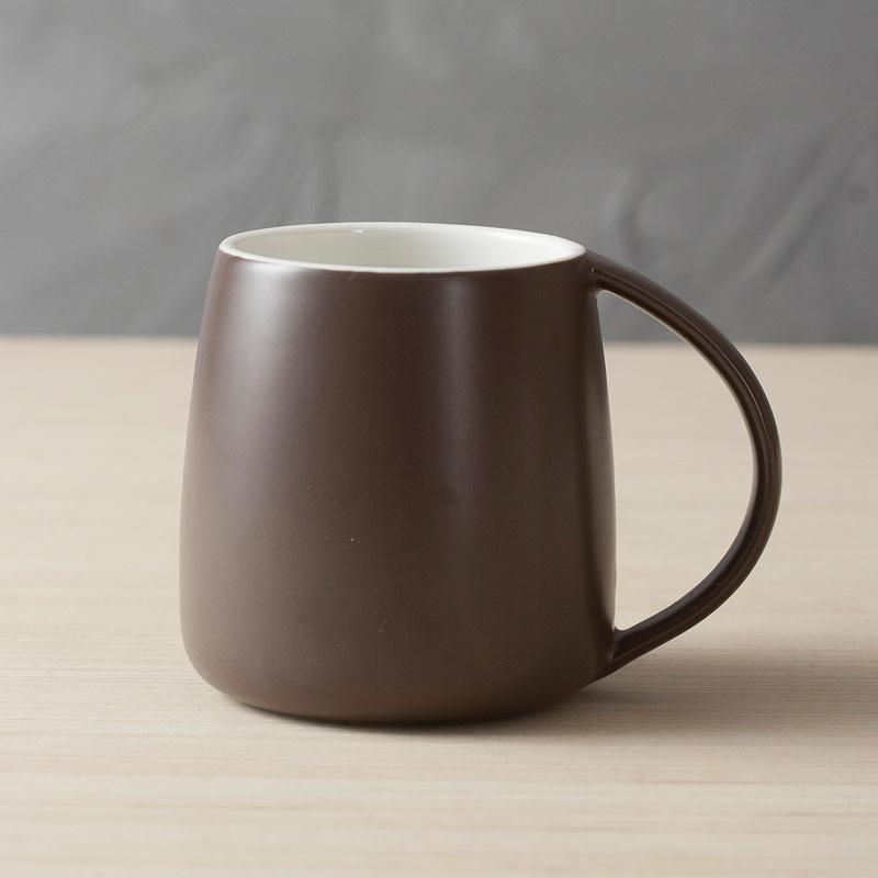 Large Capacity Simple Ceramic Water Cup Creative Mug with Handle Porcelain Drinkware Office Meeting Couple Student Mug