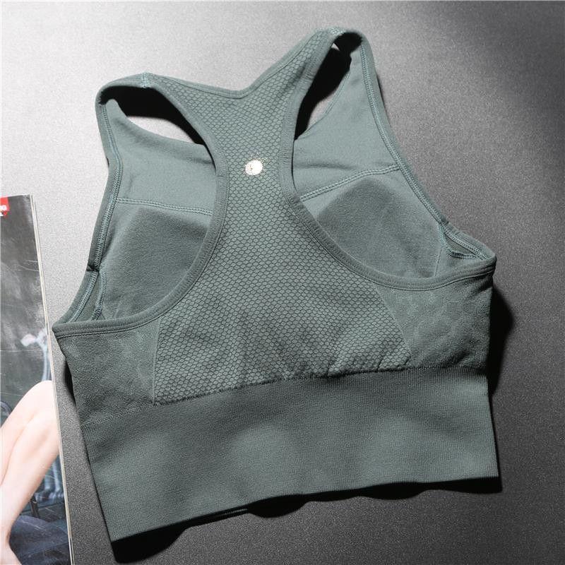 Autumn and Winter Quick-Drying Anti-Sagging High-Neck Bra Sports Underwear