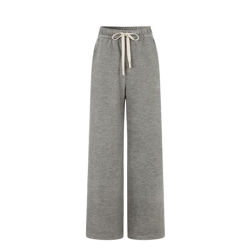 FivePlus Women's Wool-Silk Blend Straight-Leg Casual Pants