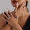 European and American Jewelry Fashion Irregular Lava Adjustable Plain Ring Women's Personality Versatile Open Live Ring
