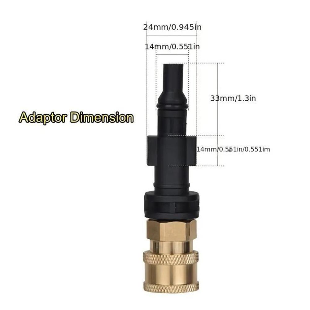 6Pcs High Pressure Washer Quick Connect Adapter For LAVOR For Sterwins Pressure Foam Pot Quick 1/4 Connect Adapter Nozzle