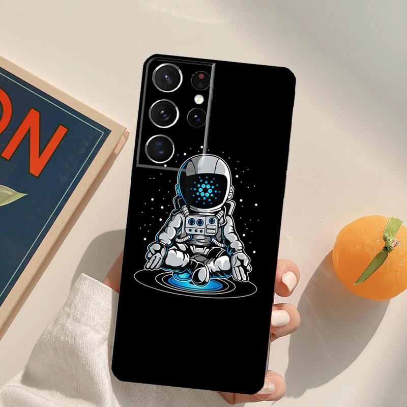 

Cardano Coin Ada Cryptocurrency Phone Case For Samsung Galaxy S24 S25 Ultra S20 S21 S22 S23 Plus S9 S10 S24 FE Back Cover Galaxy S21Ultra