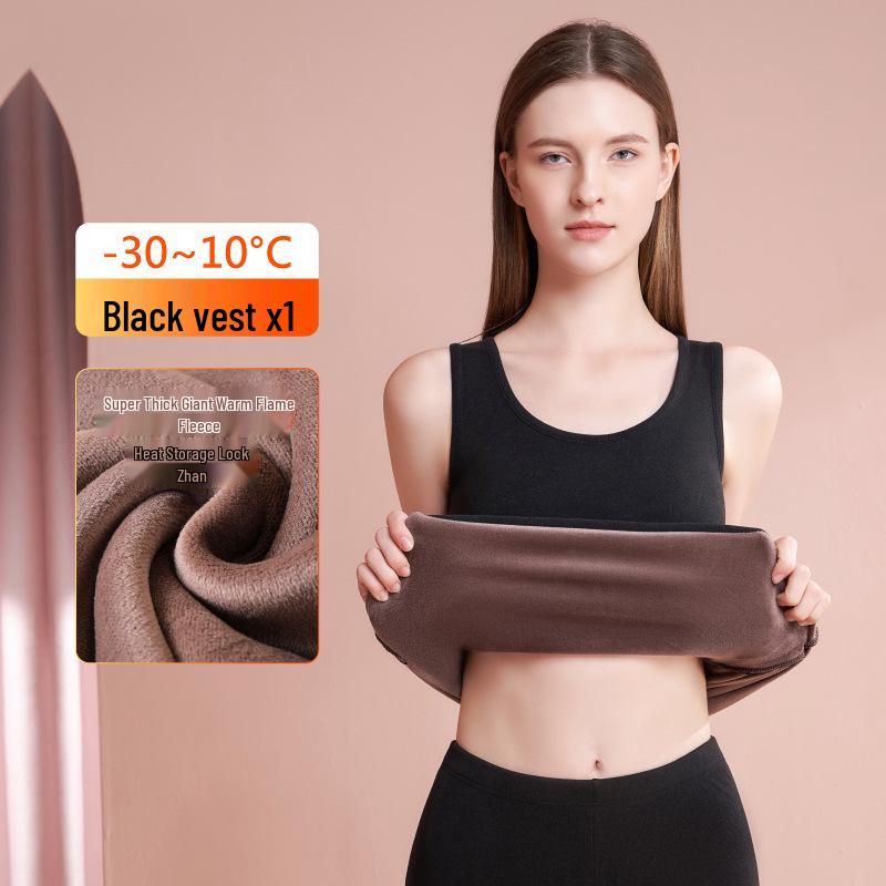 Women's Thickened Fleece-Lined Heated Vest for Winter