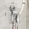 Wall-Mounted Suction Cup Toothbrush & Toothpaste Holder Set with Tooth Squeezer and Cup for Family Bathrooms