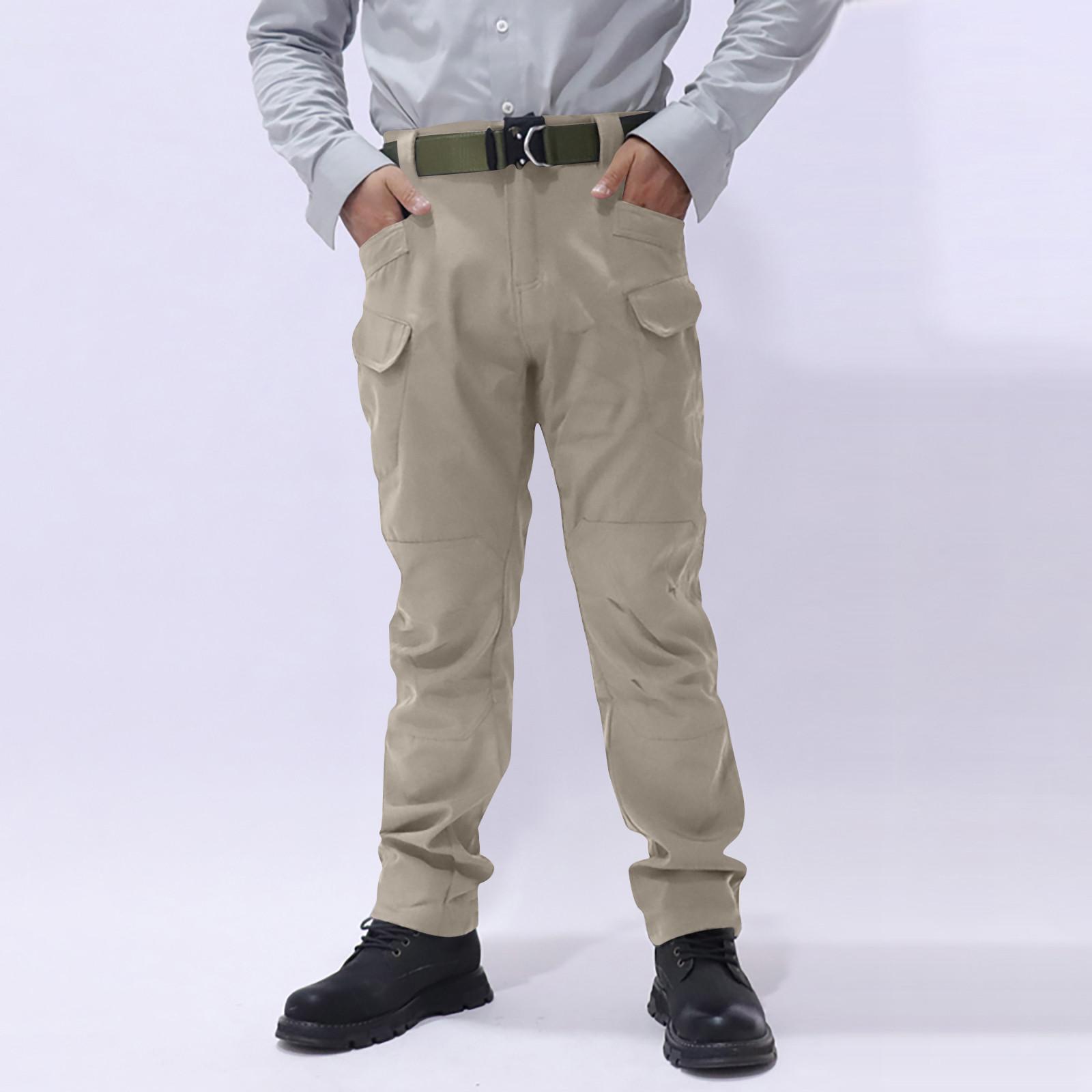 

Мужские военные брюки с несколькими карманами для тренировок на открытом воздухе, альпинизма, кемпинга, брюки, рабочая одежда XL хаки