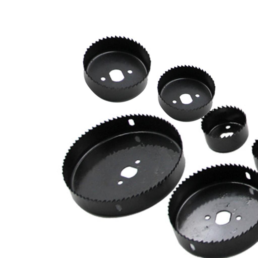 16Pcs Hole Saw Kit Carbon Steel Wear Resistance Accurate Efficient Hole Saw Set for Woodworking