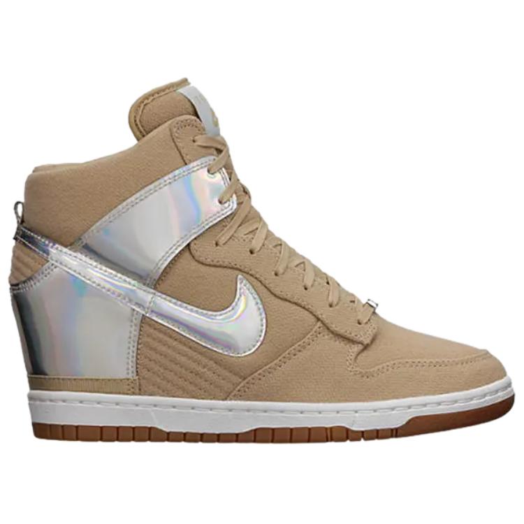 Nike Dunk Sky High Top Skateboard Shoes Women's Brown 598216-003