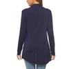Women Coat Thin Soft Breathable Slim Fit Solid Color Friendly to Skin