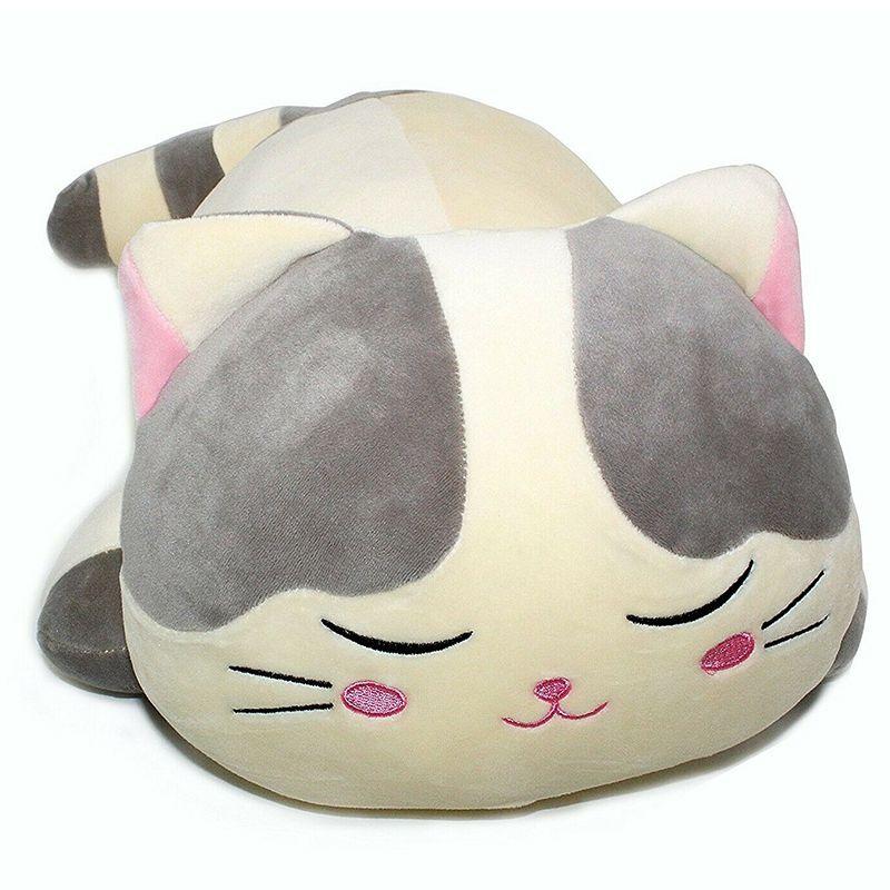 Adorable Soft Animal Cartoon Pillow Cushion With Cute Fat Cat Plush Design