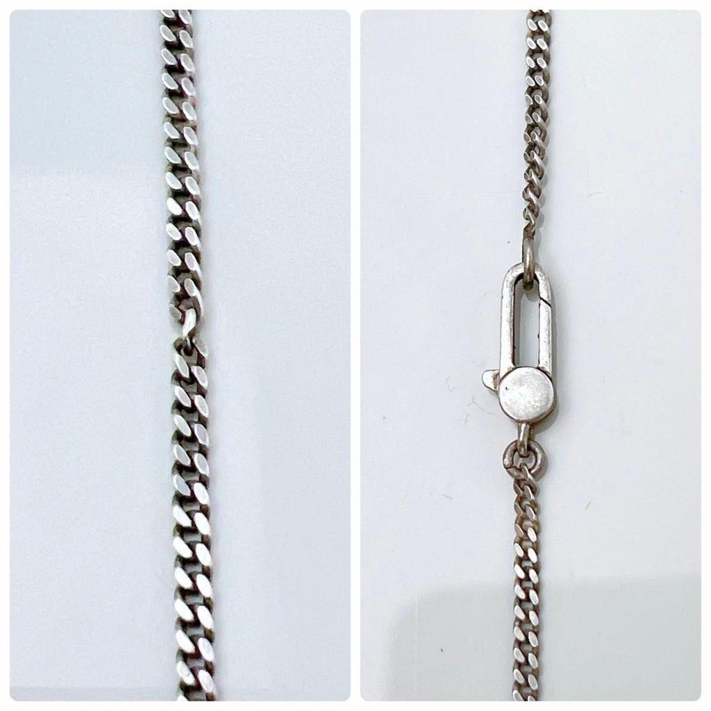 Used GUCCI 925 Necklace Pendant Silver ON580 Diamante Sherry Line Accessories