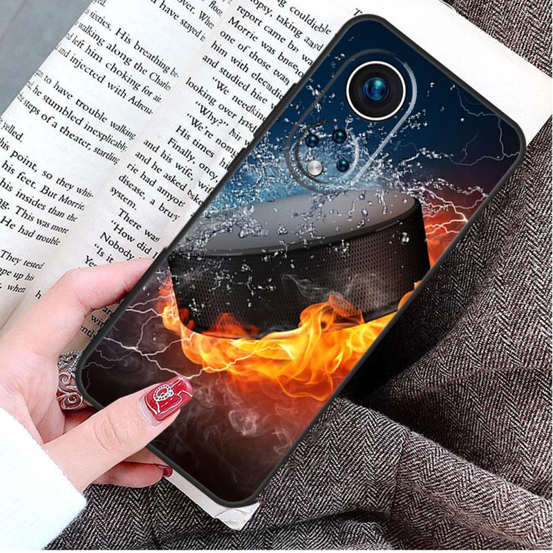 Hockey Stick and Puck Case For Honor Magic 8 5 6 7 Lite Honor 200 400 Pro 50 70 90 X9d X9b X9c X9a X8c X8b Win RT