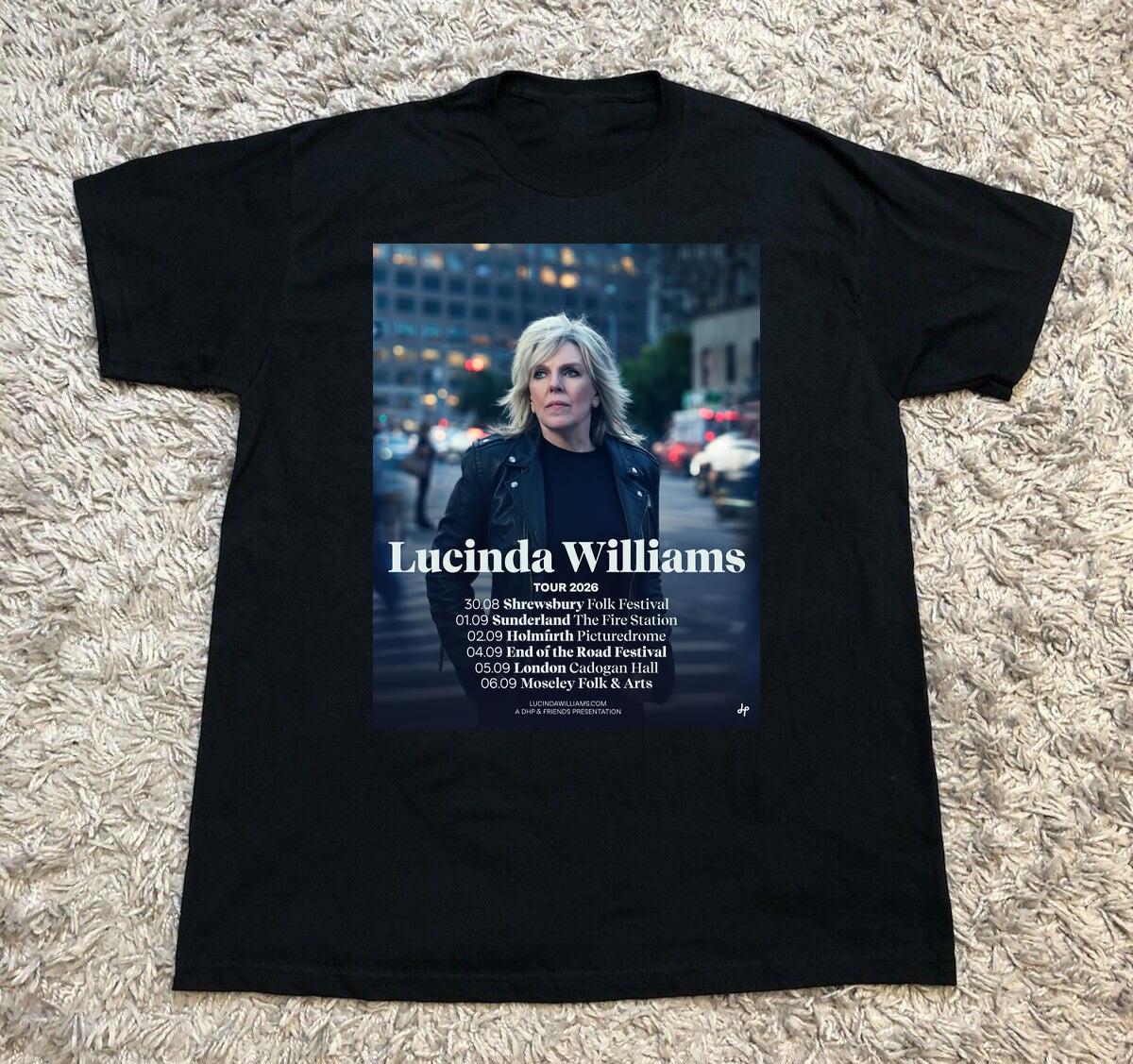 Lucinda Williams Sets Spring 2026 US Tour Shirt S-5XL TH472 S разноцветный