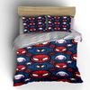 Spider-Man masks and webs. Bedding sets Duvet cover sets Duvet covers Pillowcases(1*Duvet Cover 2*Pillowcases without duvet insert)