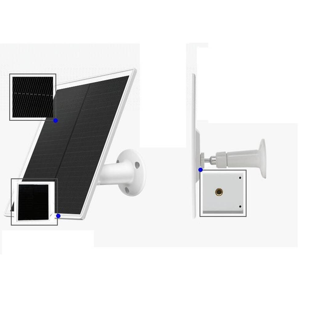 Wall Solar Panel Weather Resistant Low Power Consumption Type C Solar Charging Panel for Doorbell Security Camera 10W 5V