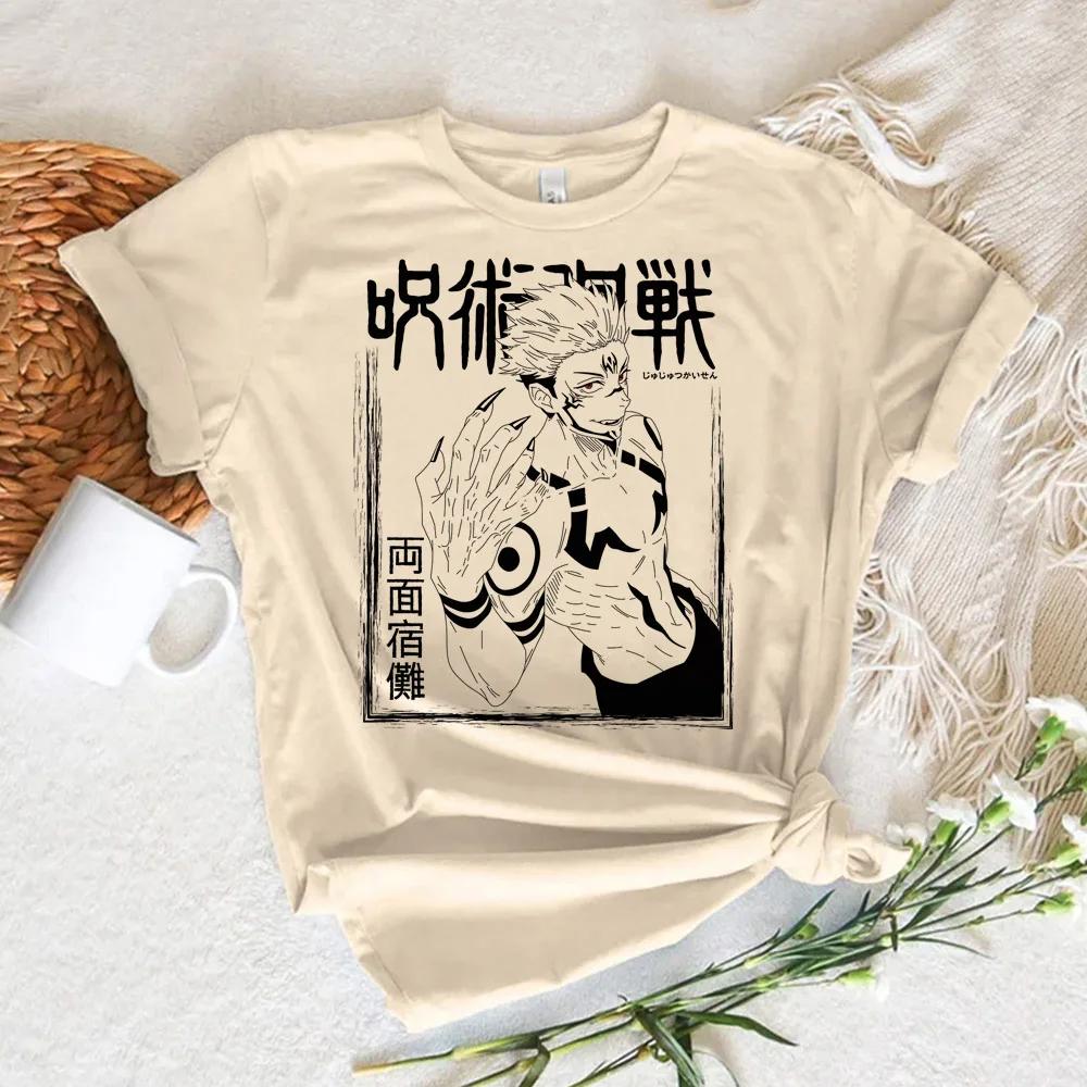 Toji Fushiguro Jujutsu Kaisen Gojo Tshirt Women Manga Designer Tshirt Girl 2000s Clothing T-shirt