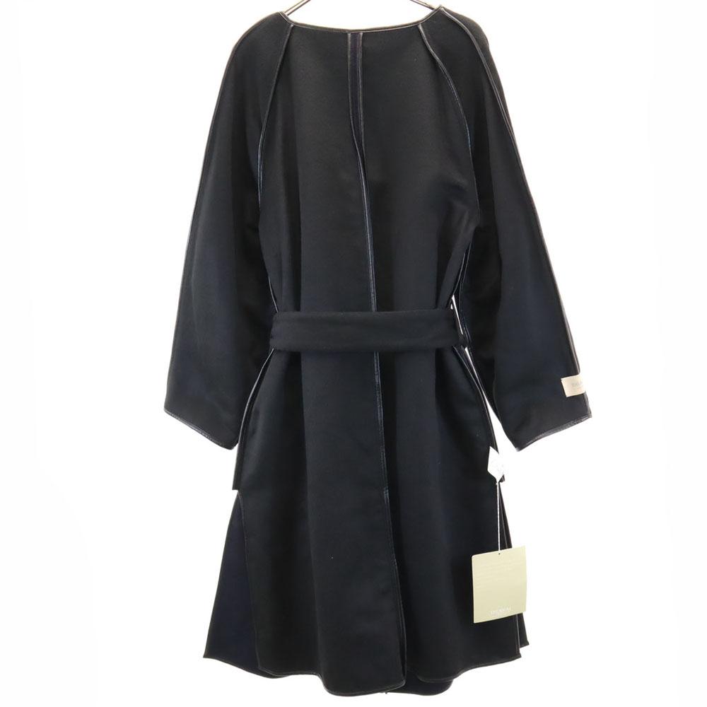 THURIUM Long sleeve Reversible with emotion Wool coat 38 Navy system Women Used