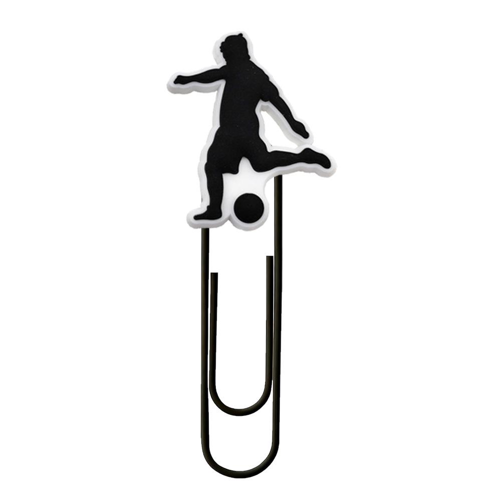 CR7 & Messi Large PVC U-shaped Cartoon Paperclip Bookmark - Cute Office Supplies