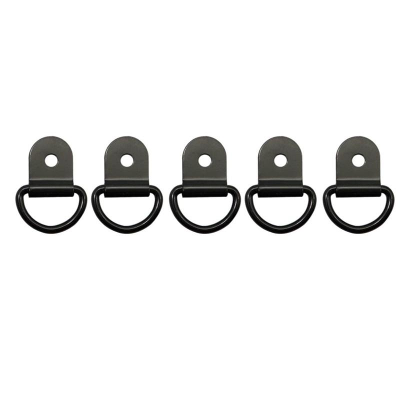 5/10pcs Stainless Steel D Shape Pull Hook Tie Down Anchors Ring Iron Cargo Tie Down Ring Car Truck Trailers RV Boats Accessories