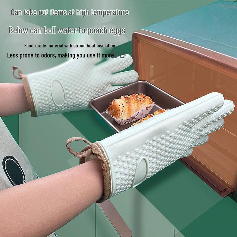 ZISIZ Silicone Heat Resistant Kitchen Glove
