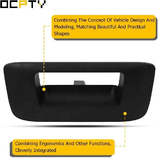 OCPTY Rear Tailgate Handle Back Trim Bezel Fit 2007-2013 for Chevrolet Silverado 1500 2007-2014 for Chevrolet Silverado 2500 3500 HD 2007-2013 for