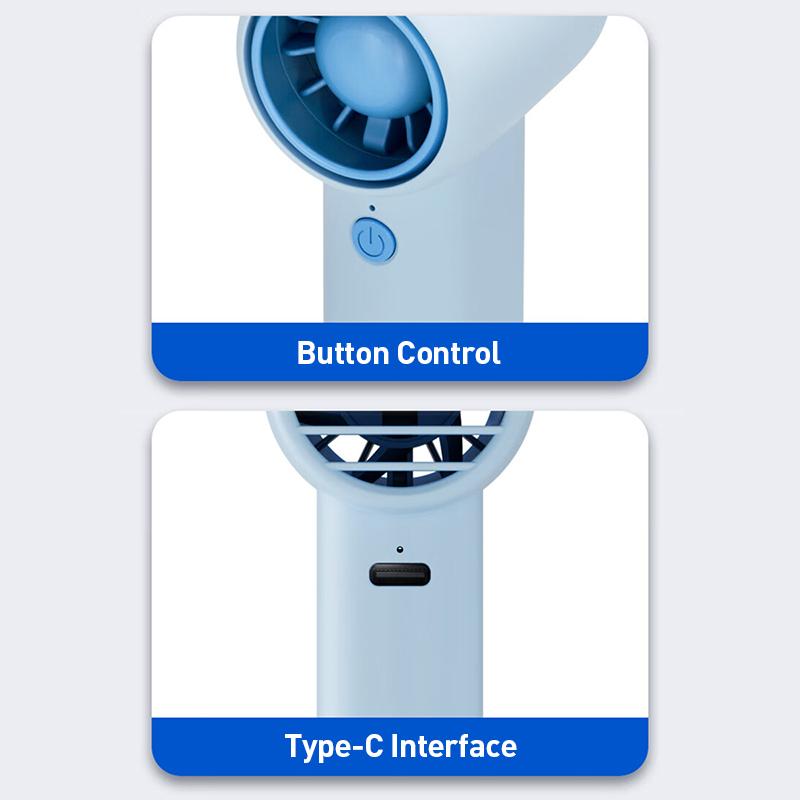 Philips Entry-level Handheld Fan 1200 MA Type-C Charging Mini Fan