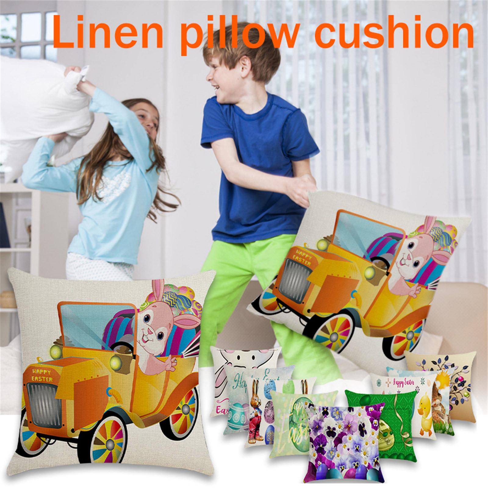 

Sagit Pieces,Easter,,Case,Printed,Linen,Cushion,Cover,Spring,Seasons,Decor