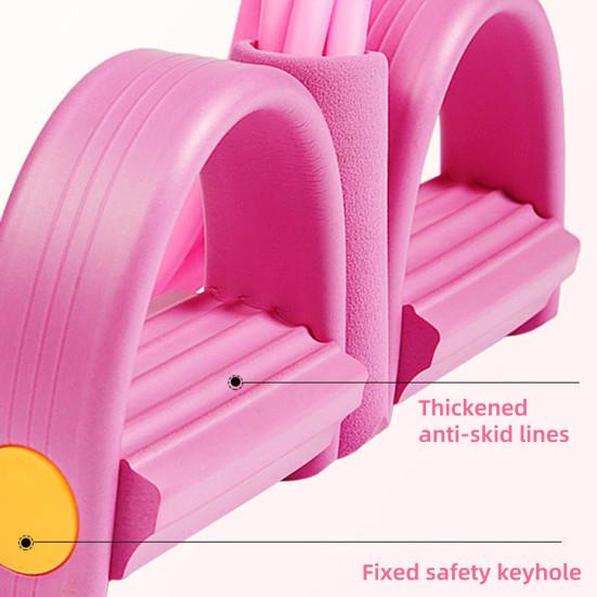 Sit-up Pedal Puller Resistance Band with Handle Multifunction 4/6-Tube Elastic Yoga Pull Rope Men Women Pedal Tensioner Exerciser Workout Equipment