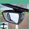 Blind 2x Car Spot Mirror 360 Degrees Hd Glass Adjustable For Parking Reversing