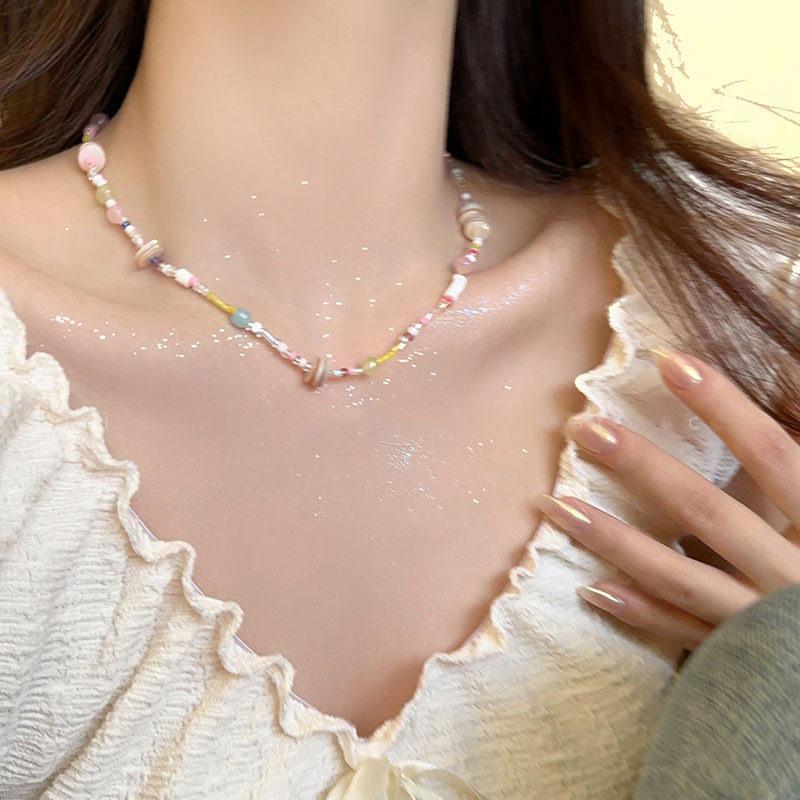 Elegant Pearl Necklace: Trendy, High-End Titanium Steel Clavicle Chain for Women