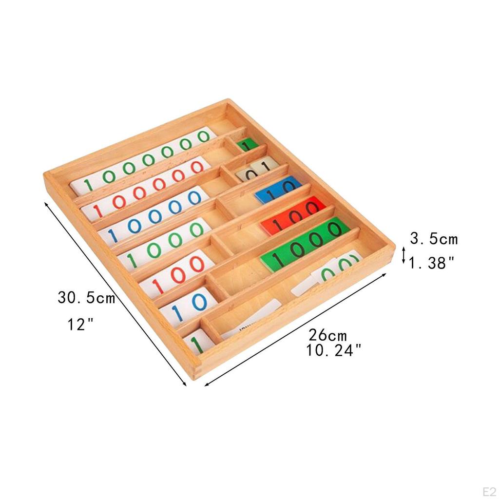 Decimal Bank Game Montessori Toy Wooden,Sensory Development,Education Toy,Math Math