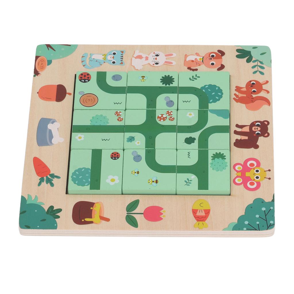 Kids Puzzle Toy Wooden Educational Jigsaw Puzzle Game for Festival Party Gathering